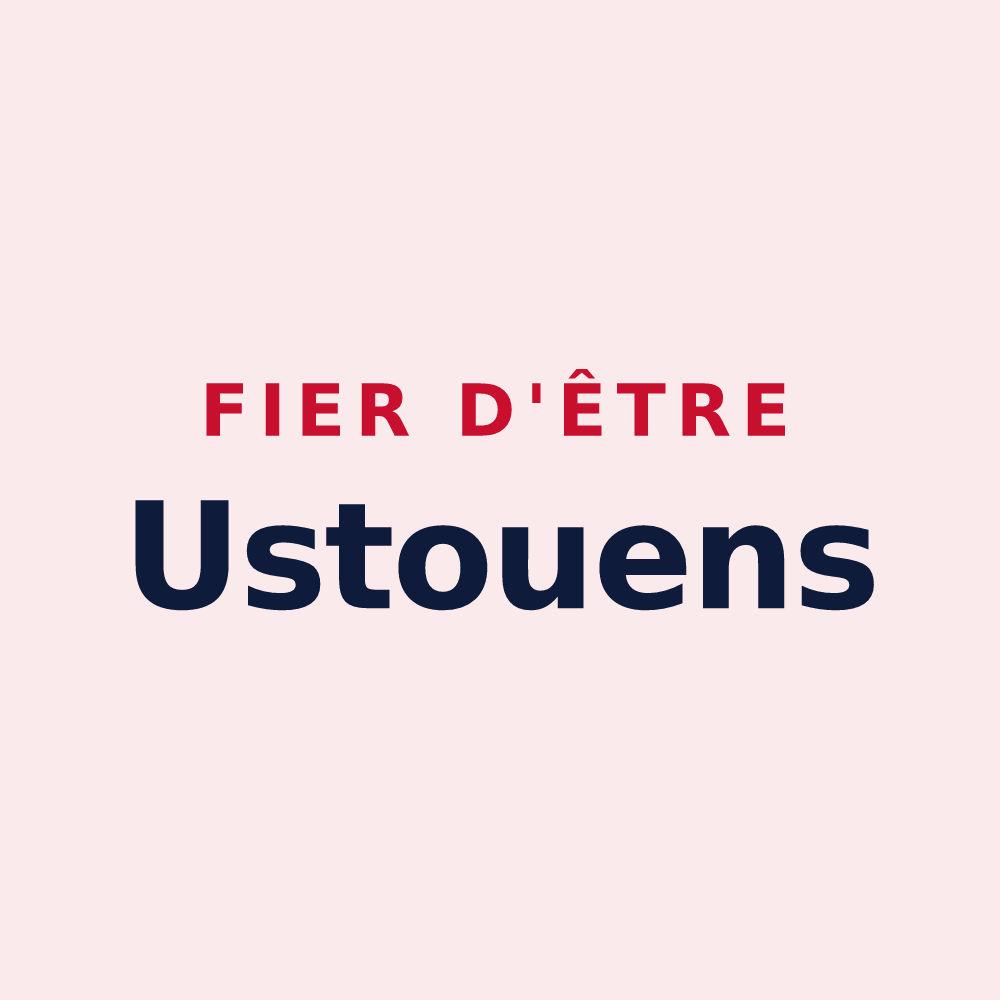 Magnet « Fier d'être Ustouens » — design pour Ustou
