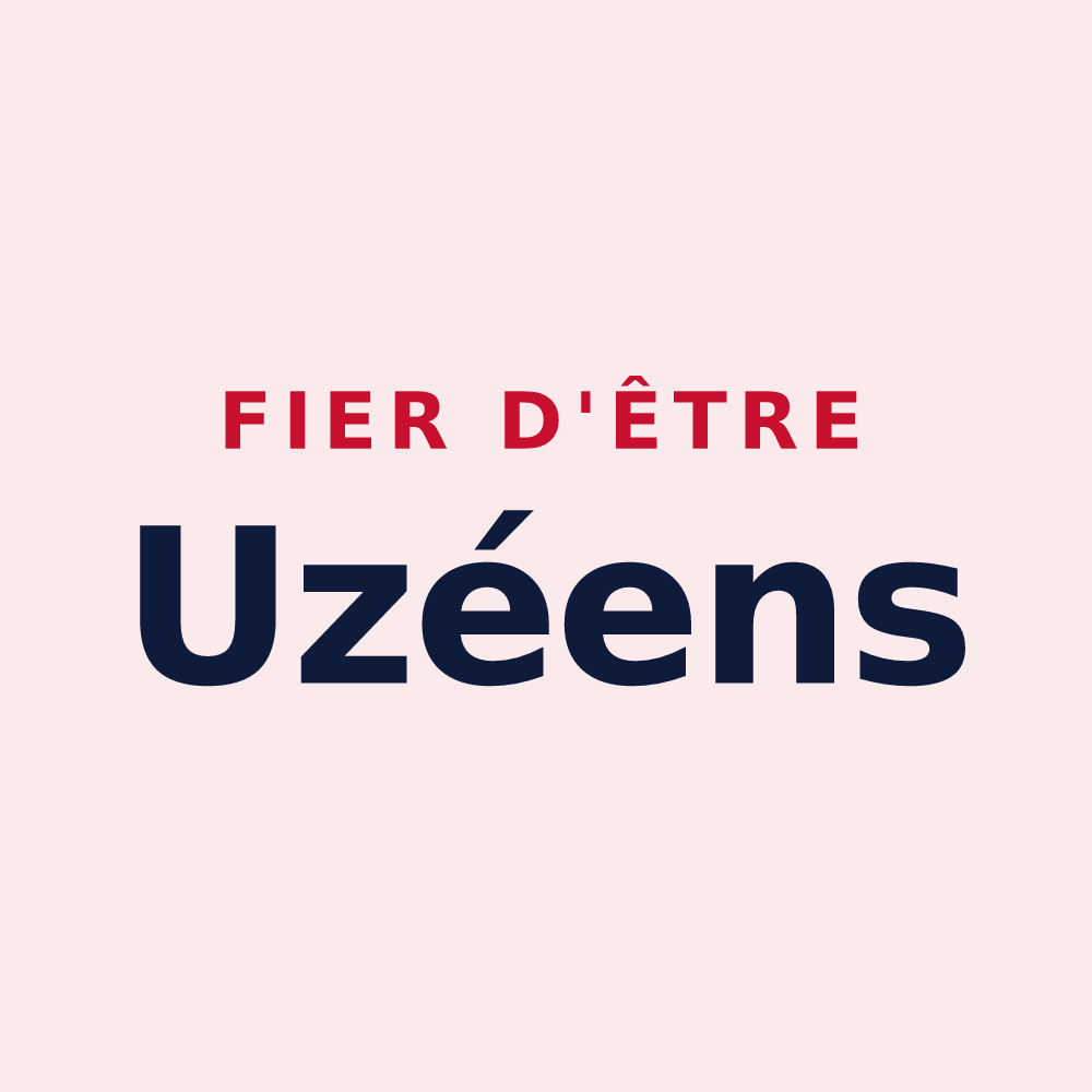 Magnet « Fier d'être Uzéens » — design pour Uz