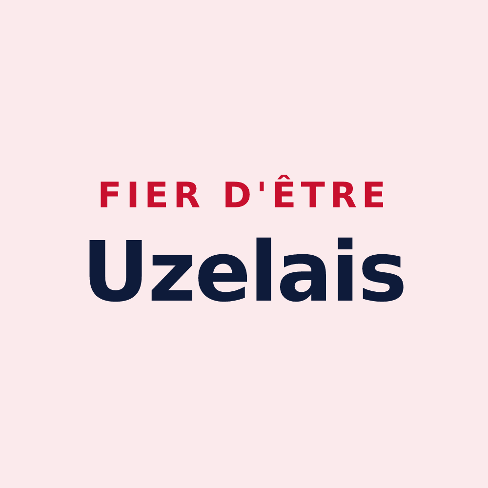 Magnet « Fier d'être Uzelais » — design pour Uzel