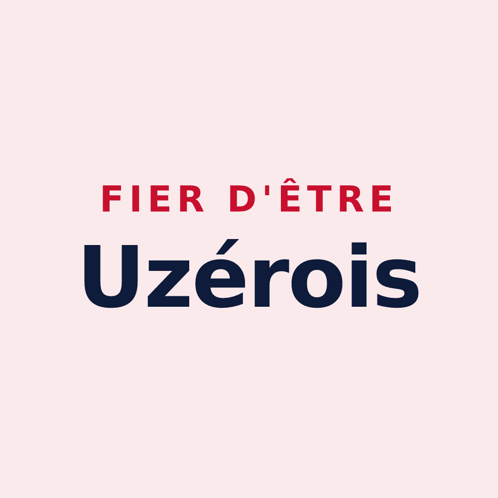Magnet « Fier d'être Uzérois » — design pour Uzer