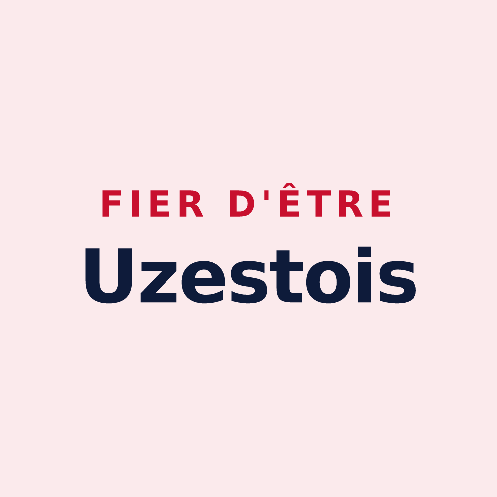 Magnet « Fier d'être Uzestois » — design pour Uzeste