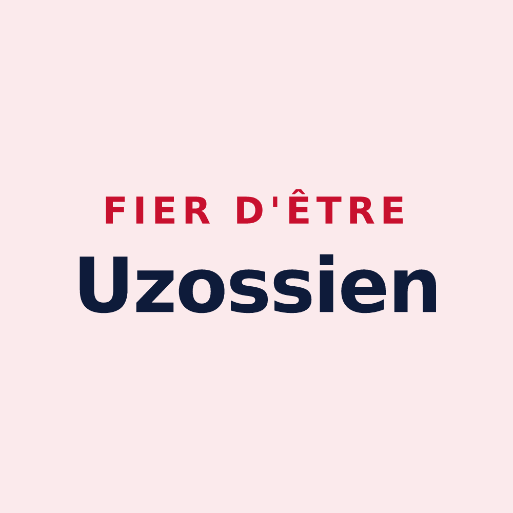 Magnet « Fier d'être Uzossien » — design pour Uzos