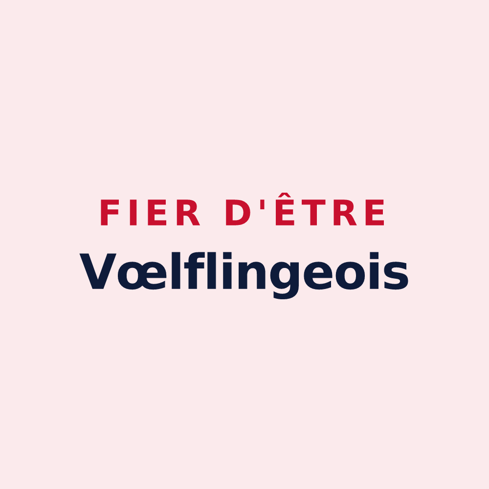 Magnet « Fier d'être Vœlflingeois » — design pour Vœlfling-lès-Bouzonville