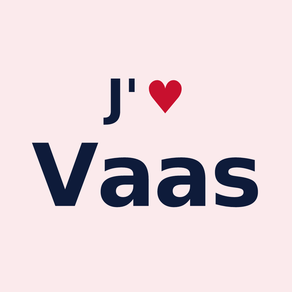 Magnet personnalisé Vaas — design J'aime Vaas