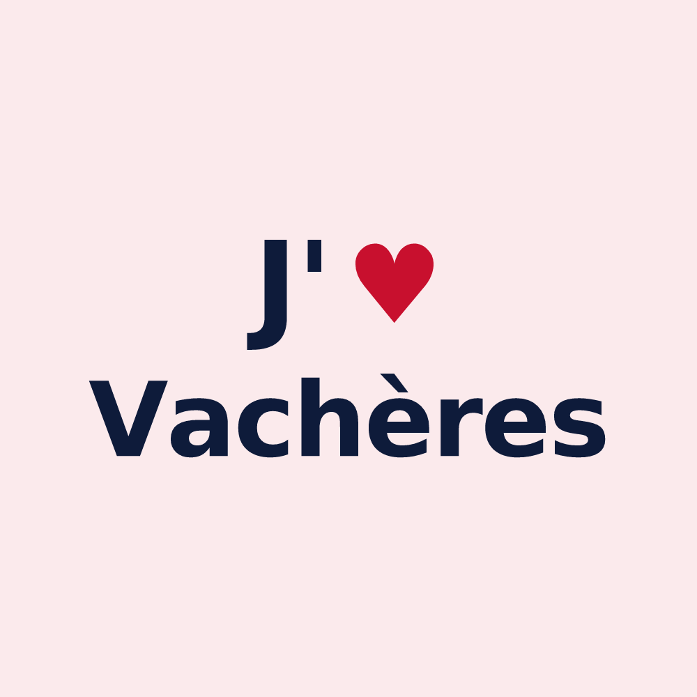 Magnet personnalisé Vachères — design J'aime Vachères