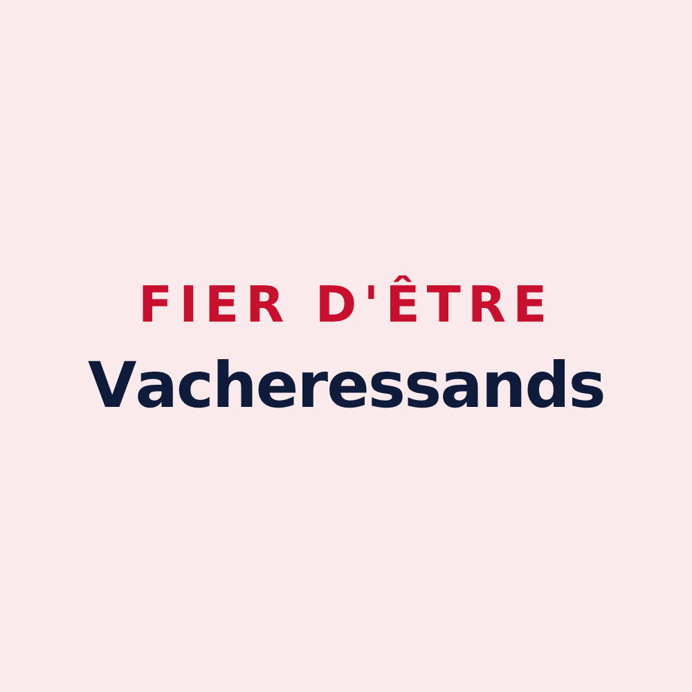 Magnet « Fier d'être Vacheressands » — design pour Vacheresse