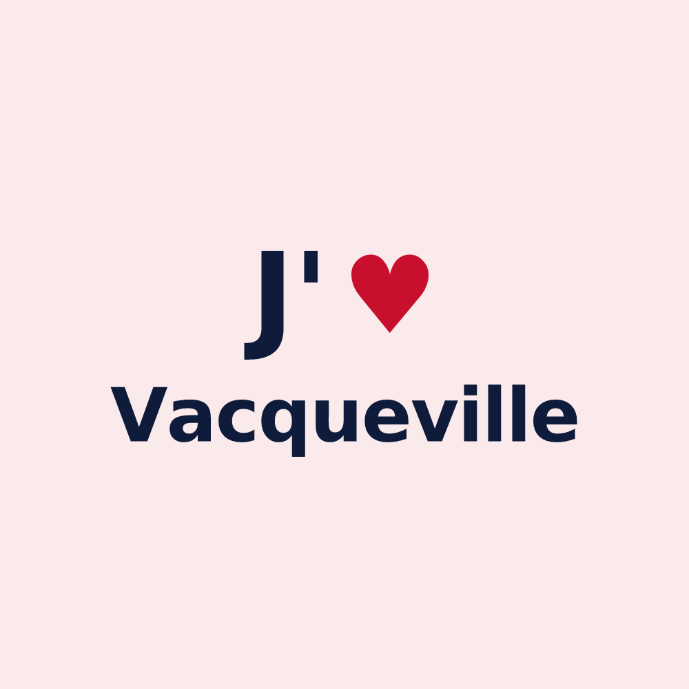 Magnet personnalisé Vacqueville — design J'aime Vacqueville