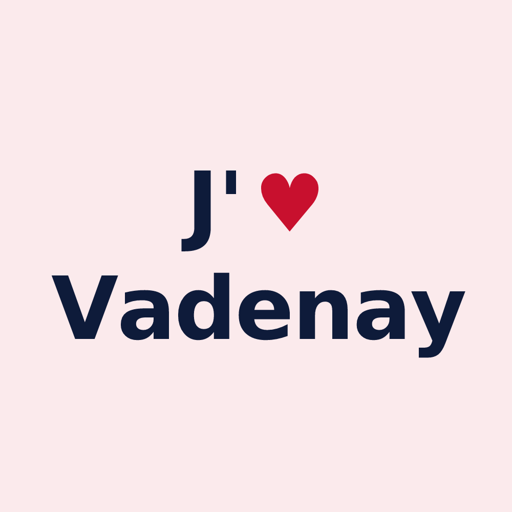 Magnet personnalisé Vadenay — design J'aime Vadenay