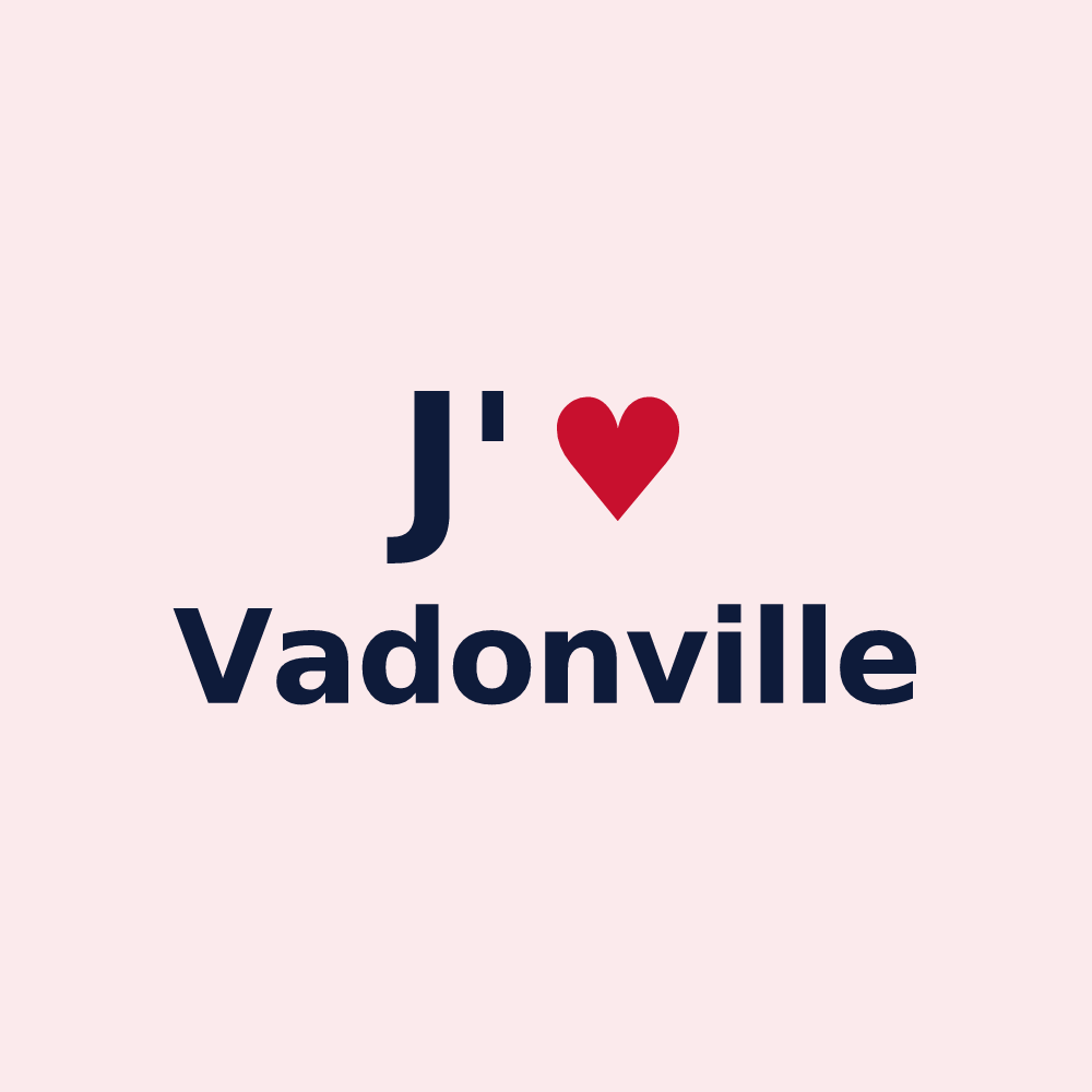 Magnet personnalisé Vadonville — design J'aime Vadonville