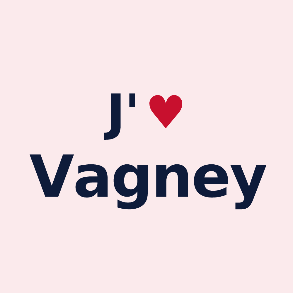 Magnet personnalisé Vagney — design J'aime Vagney