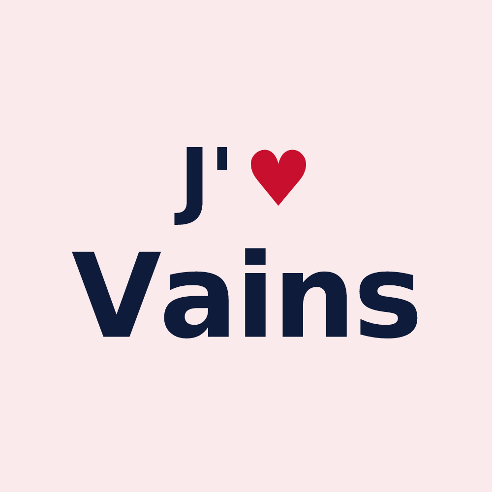 Magnet personnalisé Vains — design J'aime Vains