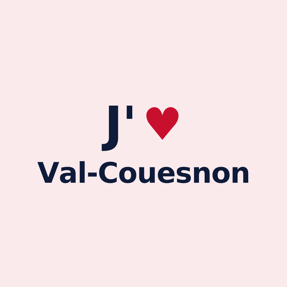 Magnet personnalisé Val-Couesnon — design J'aime Val-Couesnon