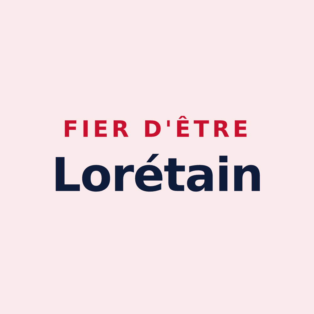 Magnet « Fier d'être Lorétain » — design pour Val d'Erdre-Auxence