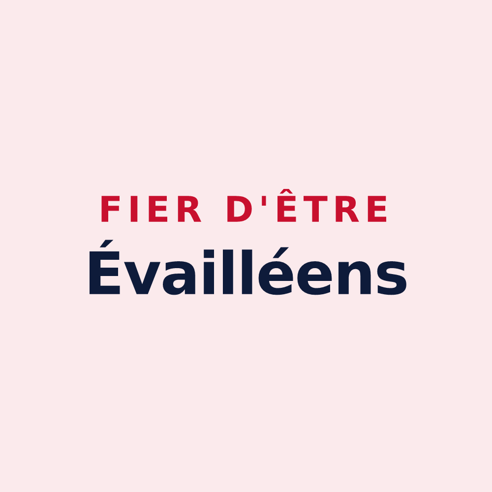 Magnet « Fier d'être Évailléens » — design pour Val-d'Étangson