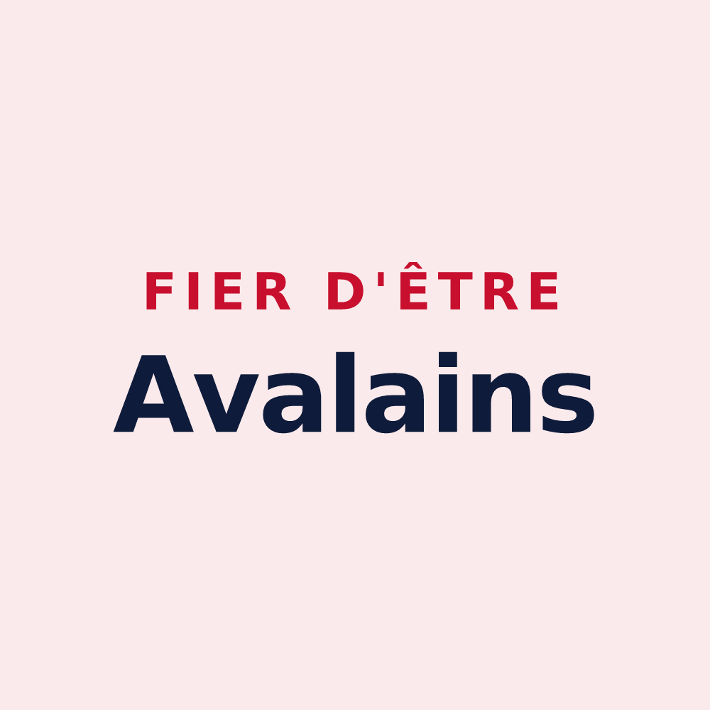 Magnet « Fier d'être Avalains » — design pour Val-d'Isère