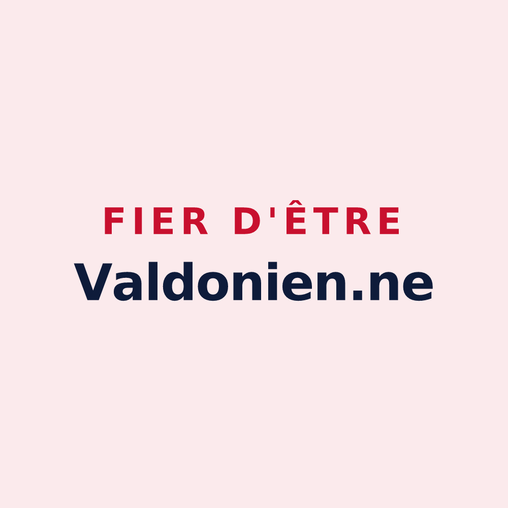 Magnet « Fier d'être Valdonien.ne » — design pour Val d'Oingt