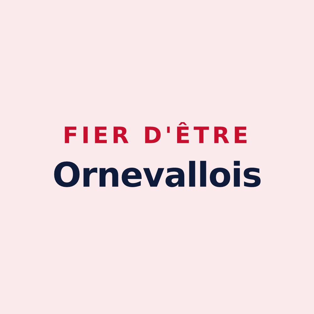 Magnet « Fier d'être Ornevallois » — design pour Val-d'Ornain