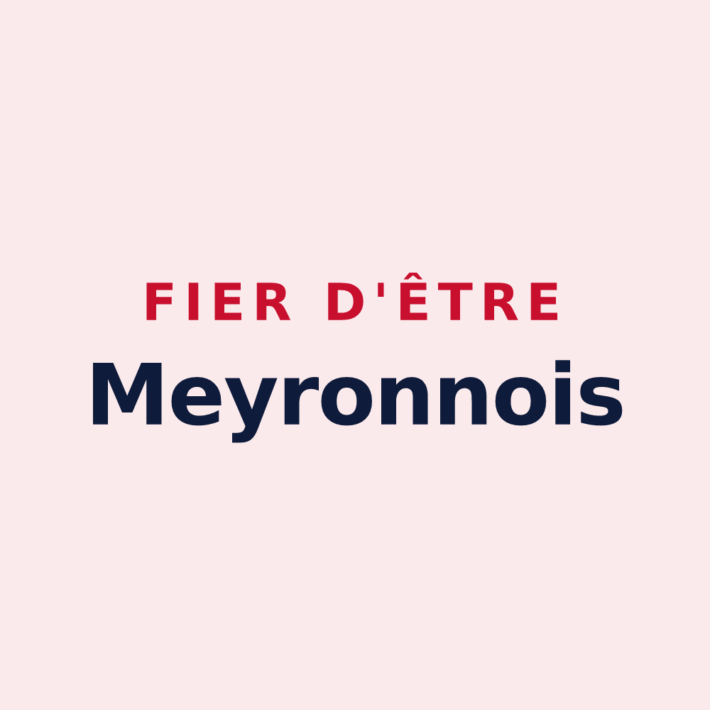Magnet « Fier d'être Meyronnois » — design pour Val d'Oronaye