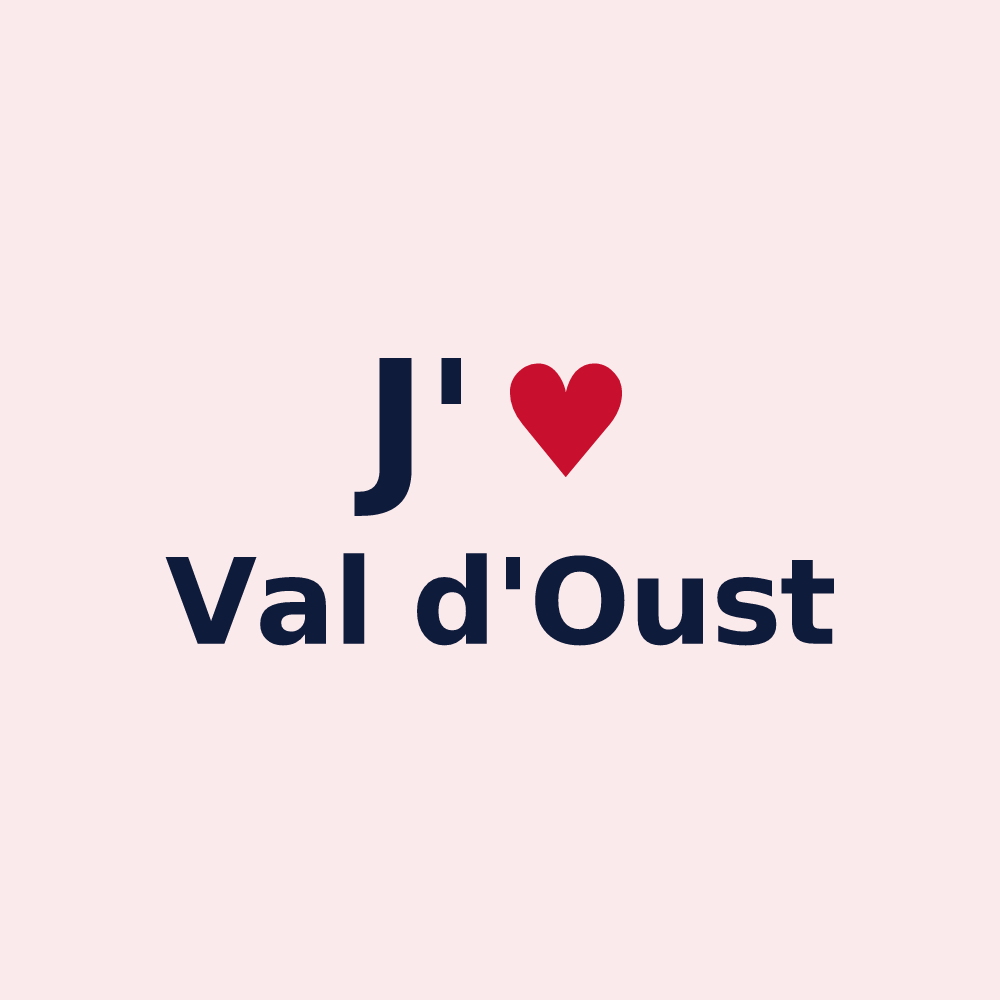 Magnet personnalisé Val d'Oust — design J'aime Val d'Oust