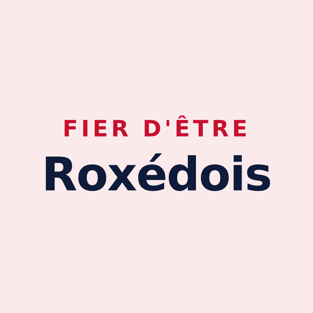 Magnet « Fier d'être Roxédois » — design pour Val d'Oust