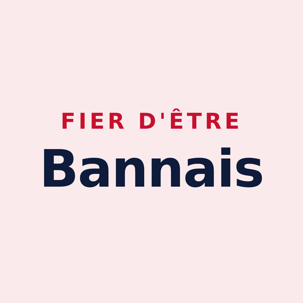 Magnet « Fier d'être Bannais » — design pour Val-d'Usiers
