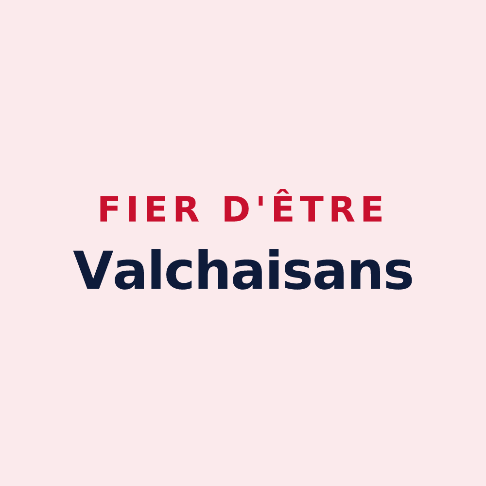 Magnet « Fier d'être Valchaisans » — design pour Val de Chaise
