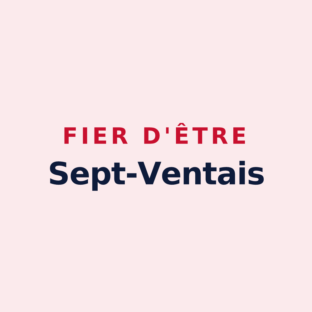 Magnet « Fier d'être Sept-Ventais » — design pour Val de Drôme