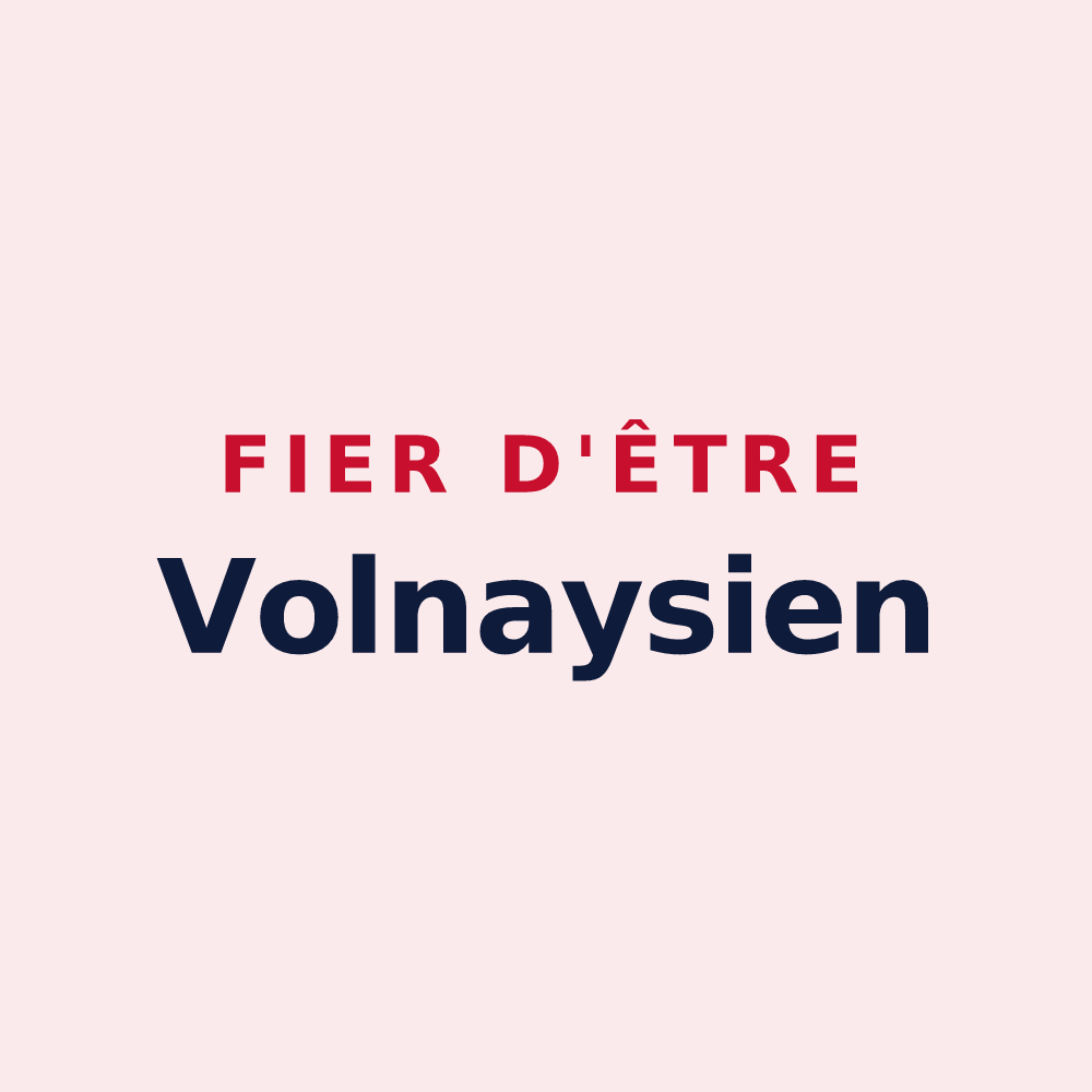 Magnet « Fier d'être Volnaysien » — design pour Val-de-la-Hune