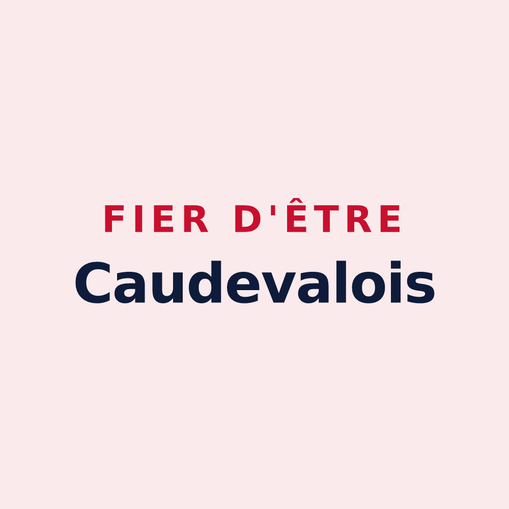 Magnet « Fier d'être Caudevalois » — design pour Val de Lambronne