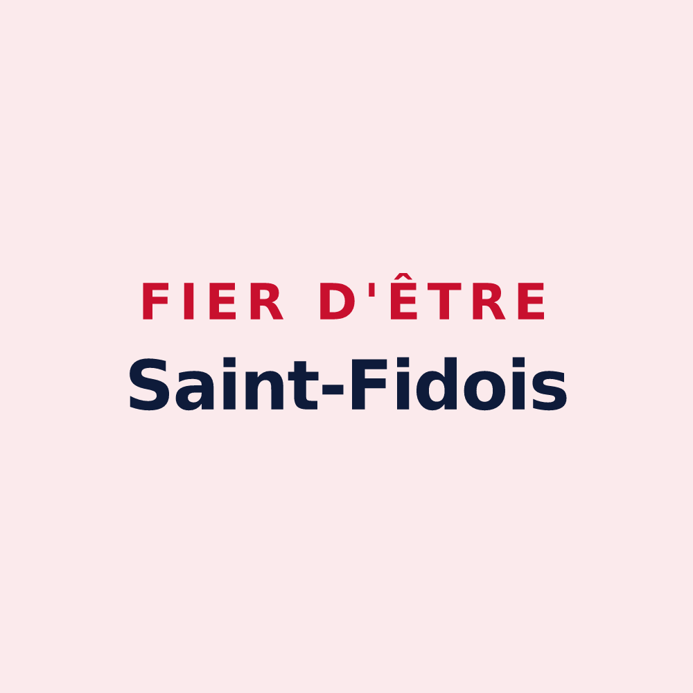 Magnet « Fier d'être Saint-Fidois » — design pour Val-de-Vie