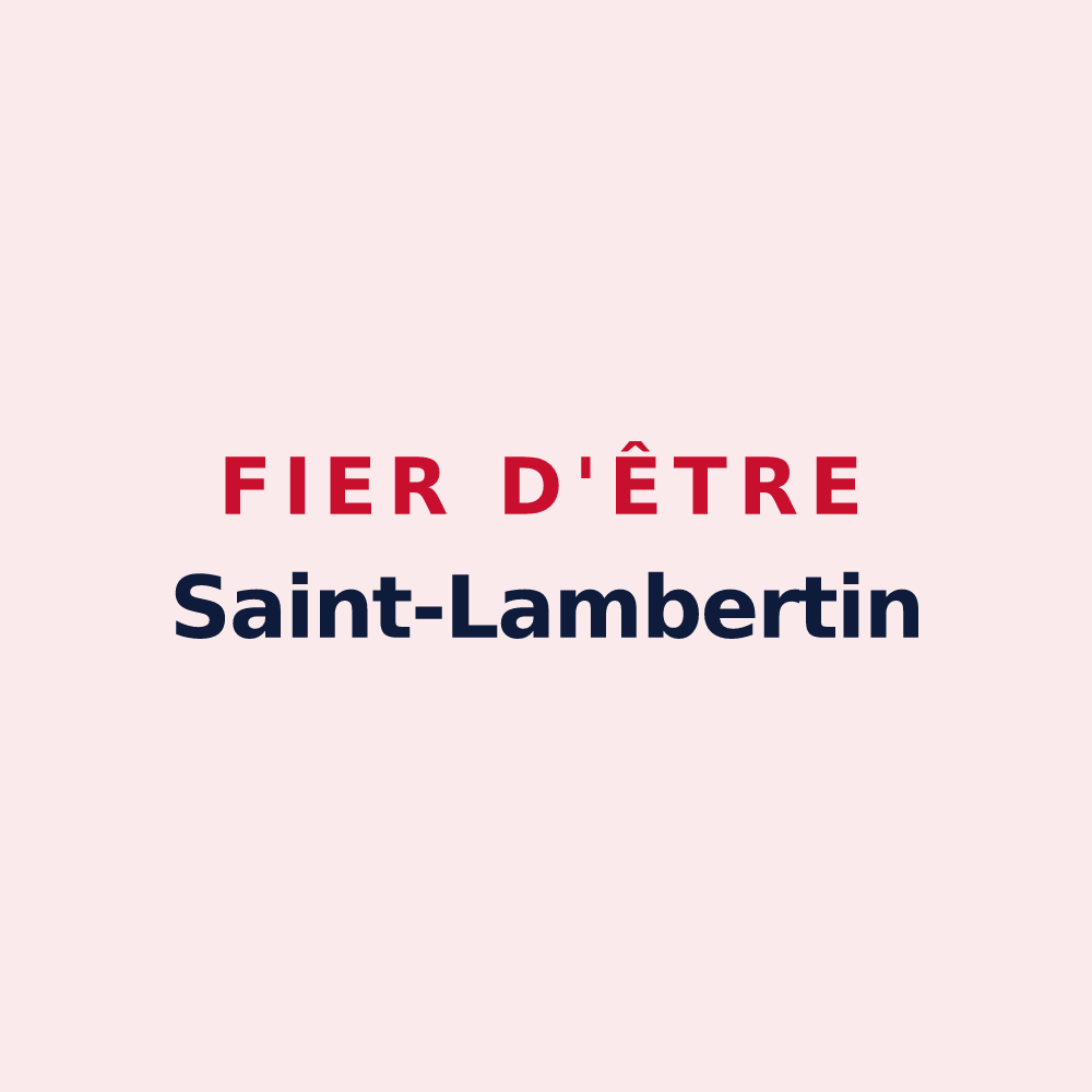 Magnet « Fier d'être Saint-Lambertin » — design pour Val-du-Layon