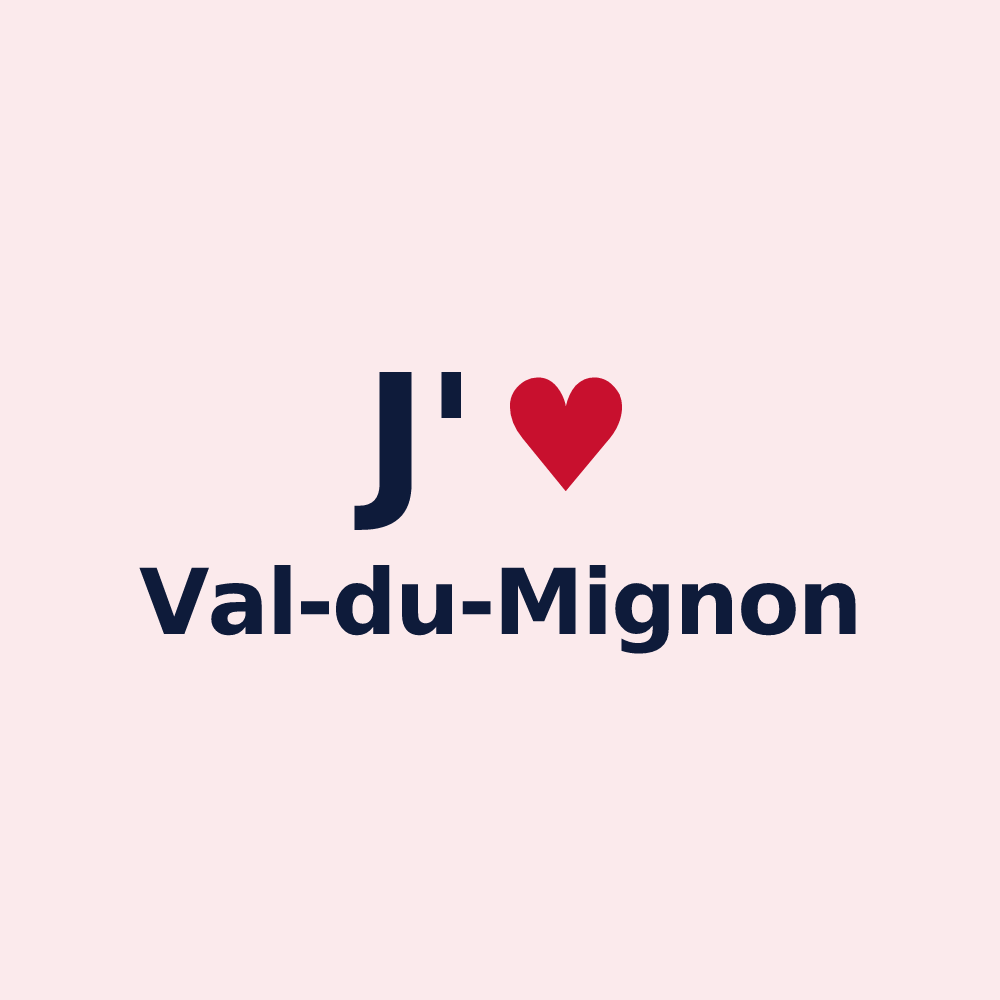 Magnet personnalisé Val-du-Mignon — design J'aime Val-du-Mignon