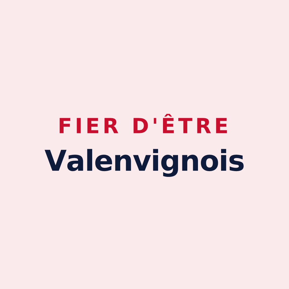 Magnet « Fier d'être Valenvignois » — design pour Val en Vignes