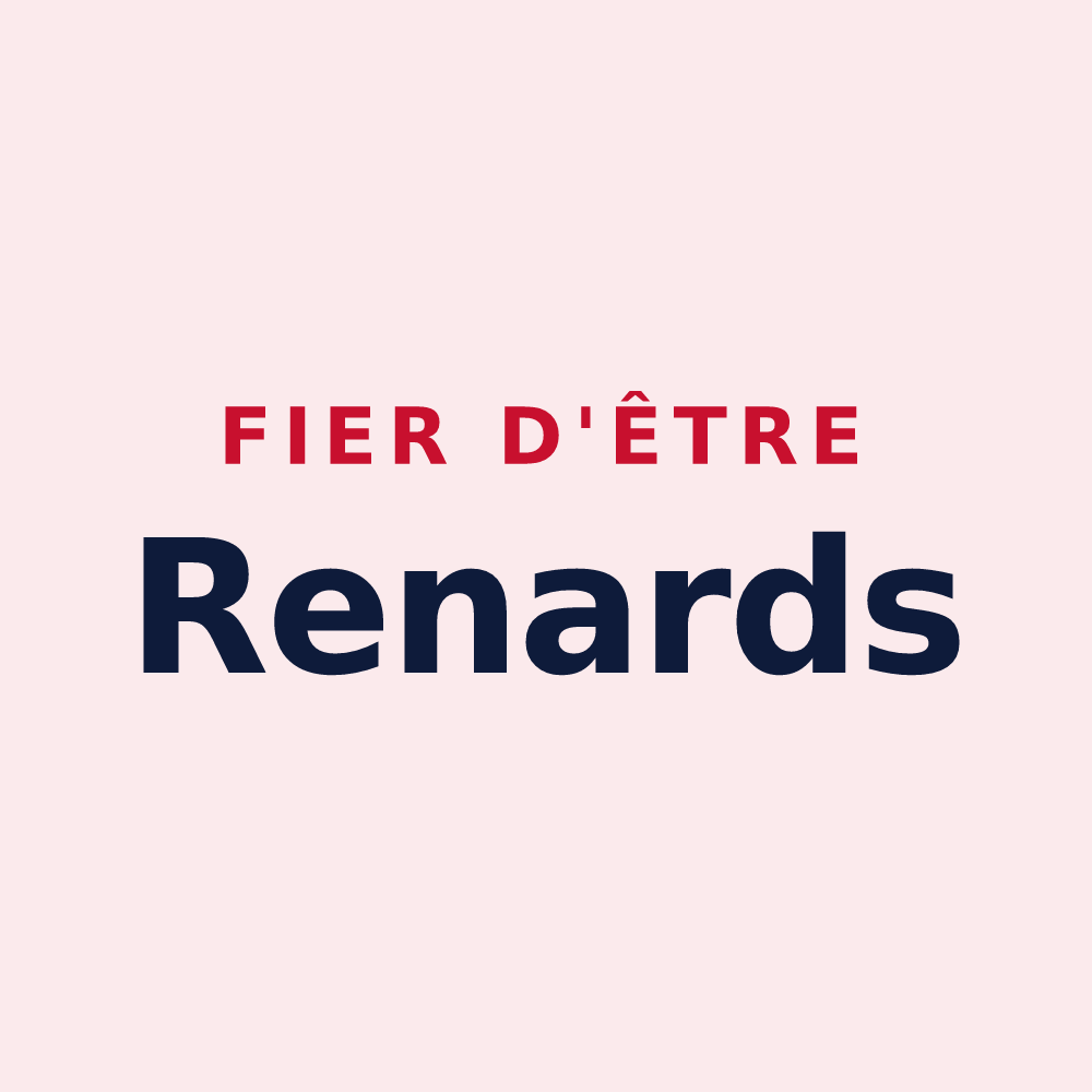 Magnet « Fier d'être Renards » — design pour Val-et-Châtillon