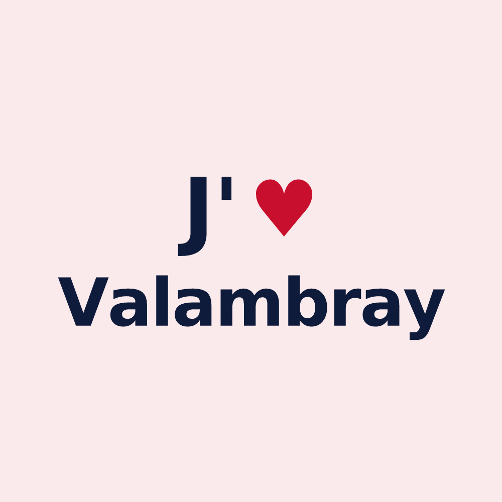 Magnet personnalisé Valambray — design J'aime Valambray