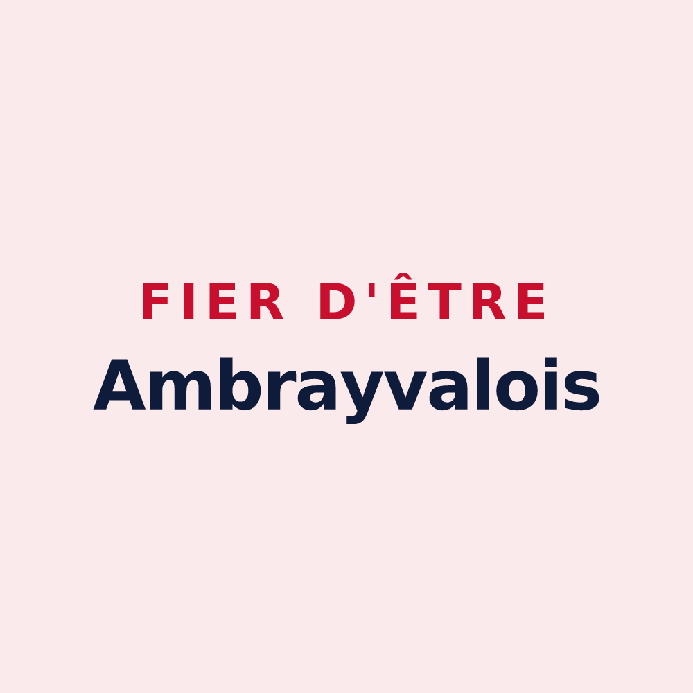 Magnet « Fier d'être Ambrayvalois » — design pour Valambray