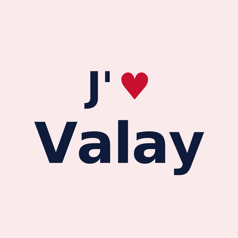 Magnet personnalisé Valay — design J'aime Valay