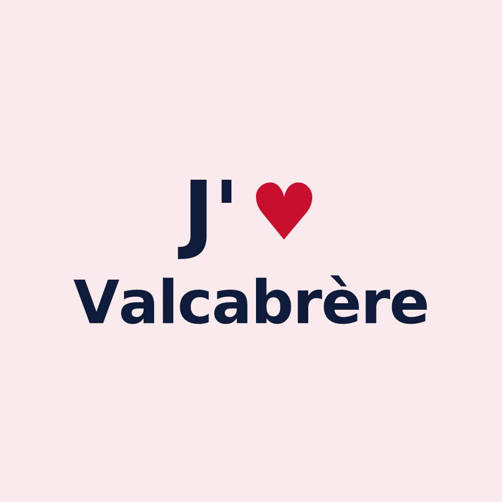 Magnet personnalisé Valcabrère — design J'aime Valcabrère