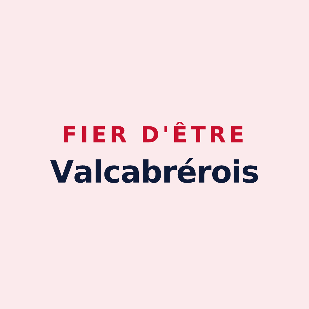 Magnet « Fier d'être Valcabrérois » — design pour Valcabrère