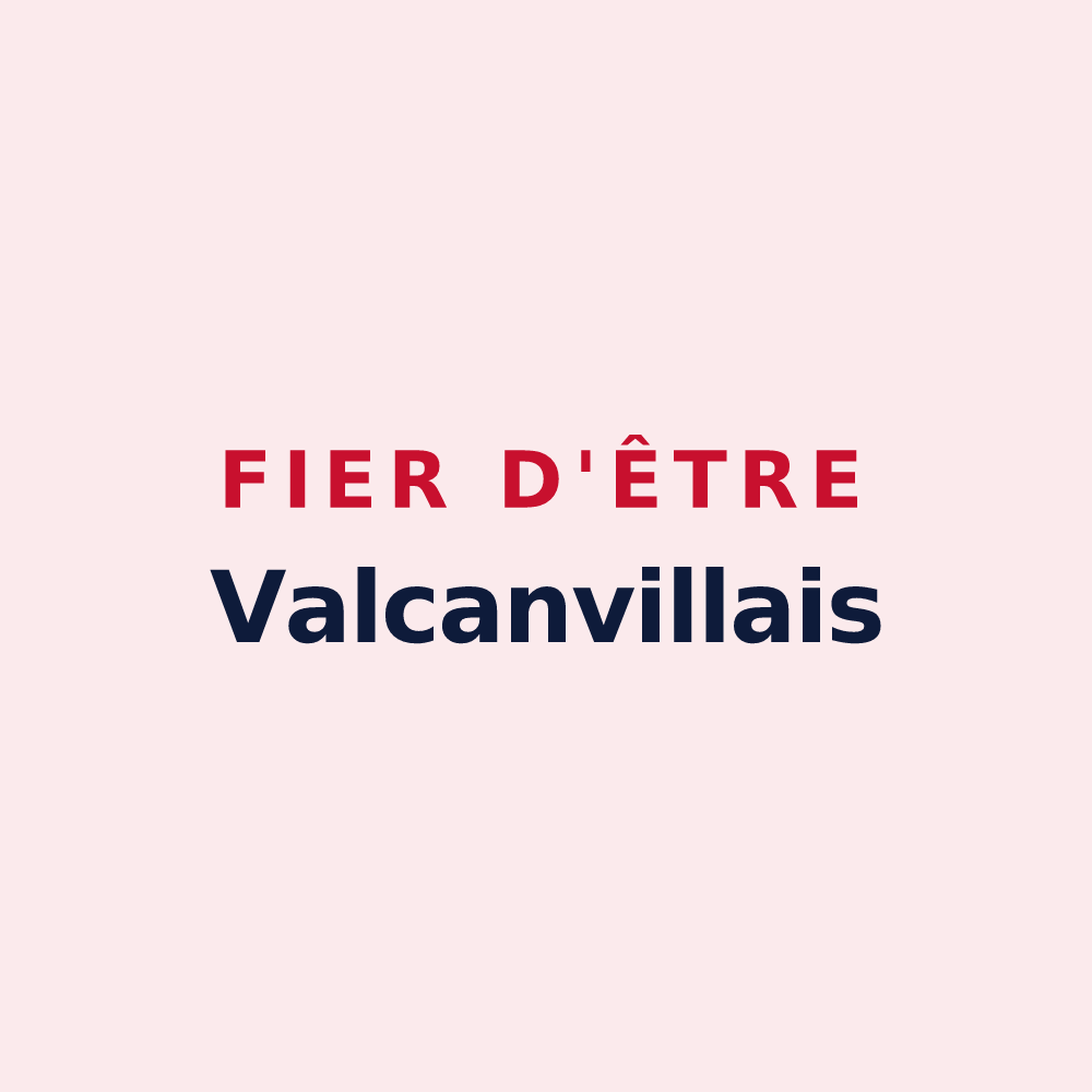 Magnet « Fier d'être Valcanvillais » — design pour Valcanville