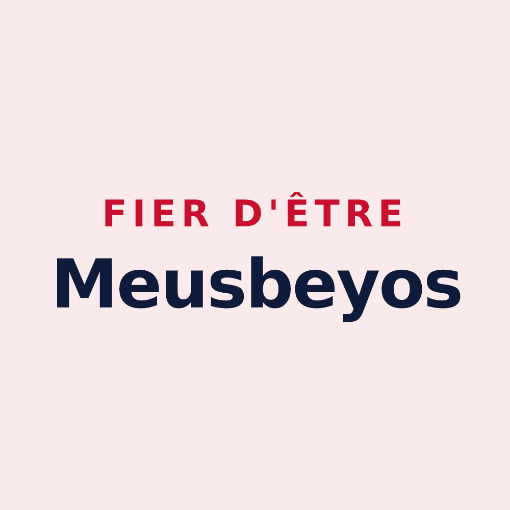 Magnet « Fier d'être Meusbeyos » — design pour Valempoulières