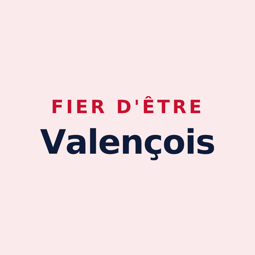 Magnet « Fier d'être Valençois » — design pour Valence-en-Brie