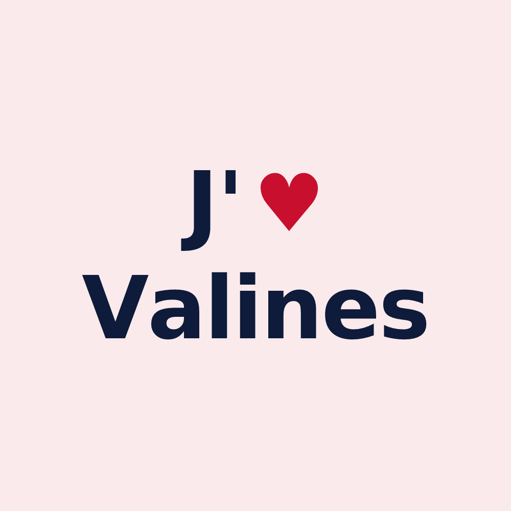 Magnet personnalisé Valines — design J'aime Valines