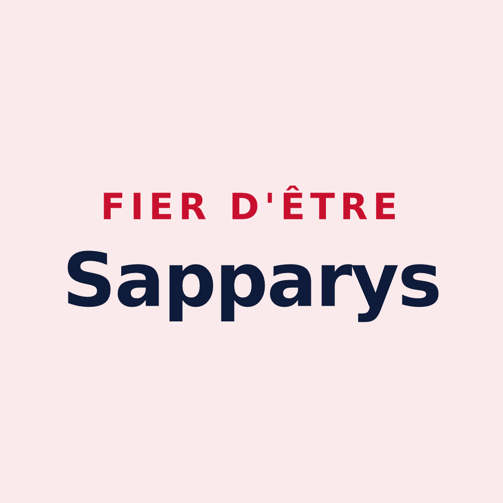 Magnet « Fier d'être Sapparys » — design pour Valjouffrey