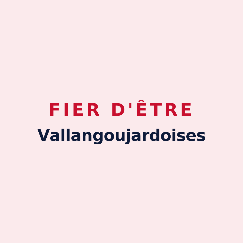 Magnet « Fier d'être Vallangoujardoises » — design pour Vallangoujard
