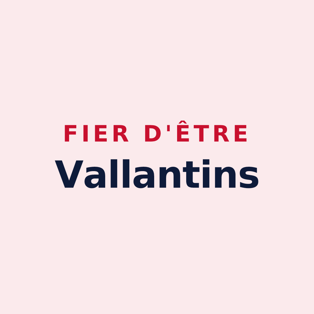 Magnet « Fier d'être Vallantins » — design pour Vallant-Saint-Georges