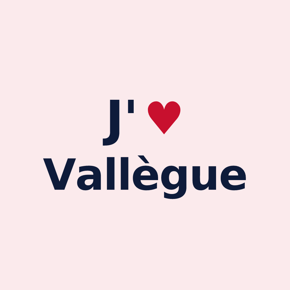Magnet personnalisé Vallègue — design J'aime Vallègue