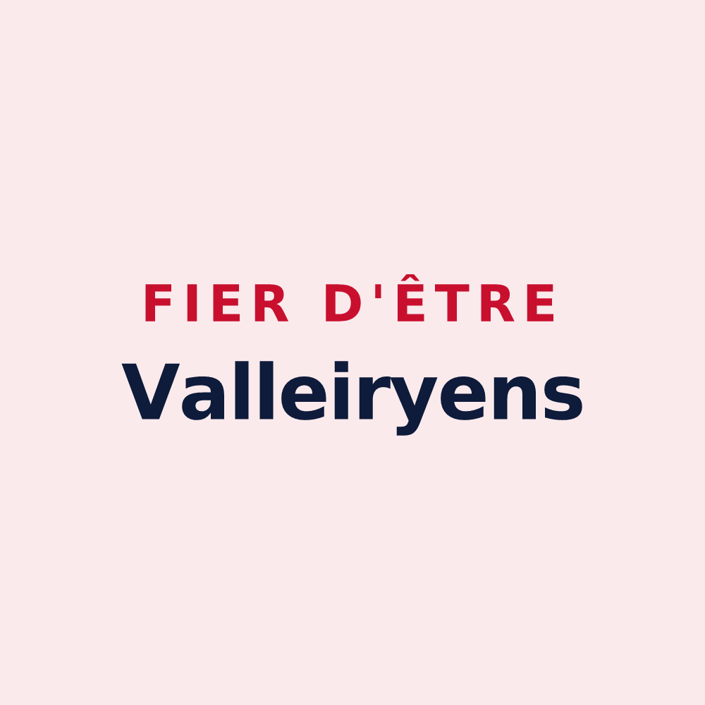 Magnet « Fier d'être Valleiryens » — design pour Valleiry