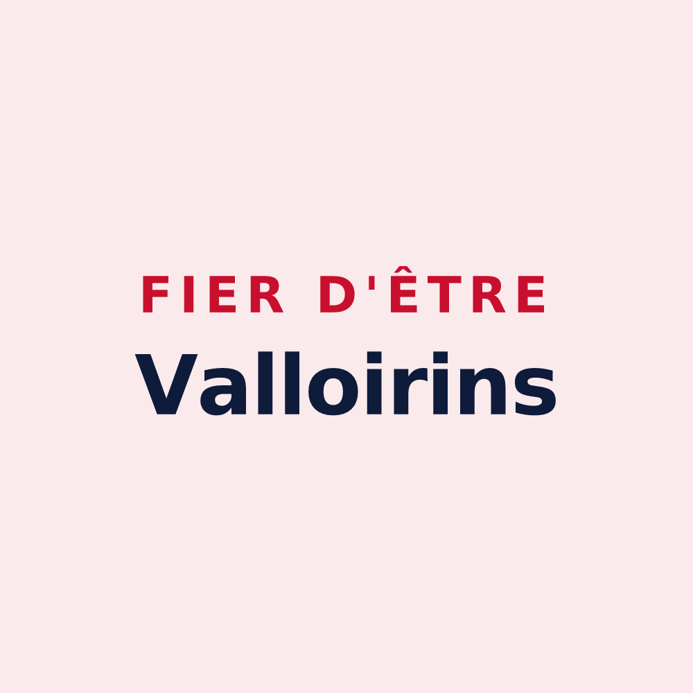 Magnet « Fier d'être Valloirins » — design pour Valloire