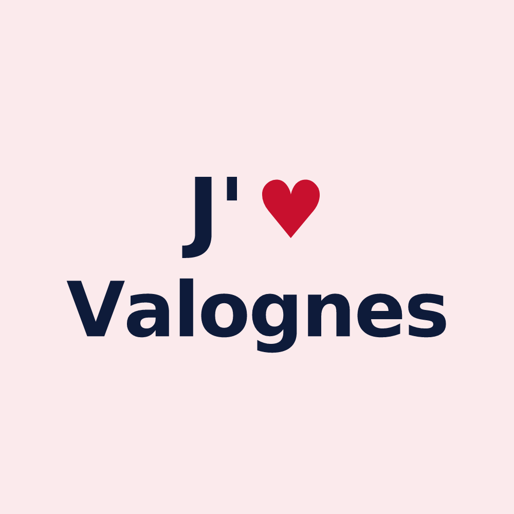 Magnet personnalisé Valognes — design J'aime Valognes